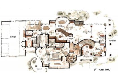 Chateauesque house plan