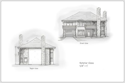 Garden villa house plan