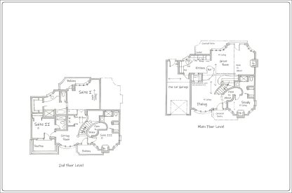 Garden villa house plan