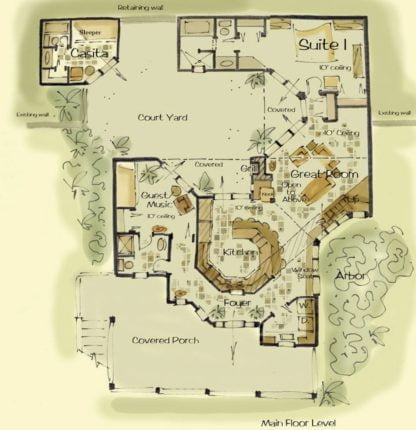 Old fashioned house plan