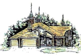 Country French house plan