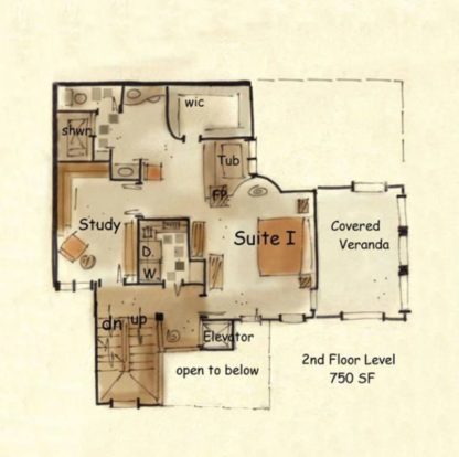 Four story house plan