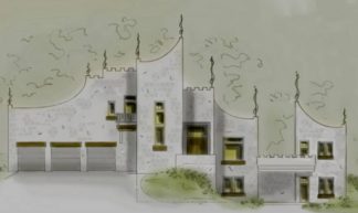 modern castle house plan
