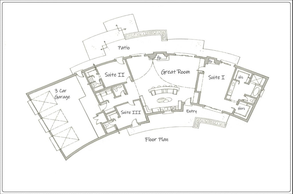 Curved House Plan - Unique House Plans