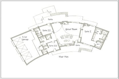 Curved house plan
