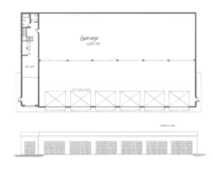 Car garage plan