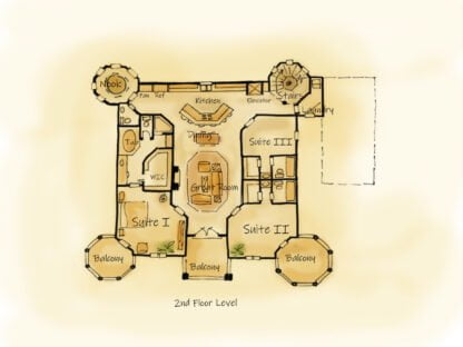 Small castle house plan