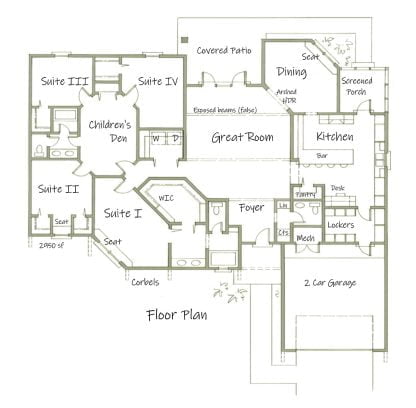 Large family house plan