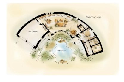 Round Home Plan