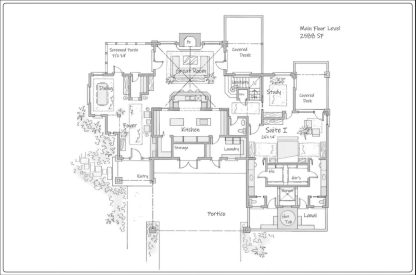 Designer house plan